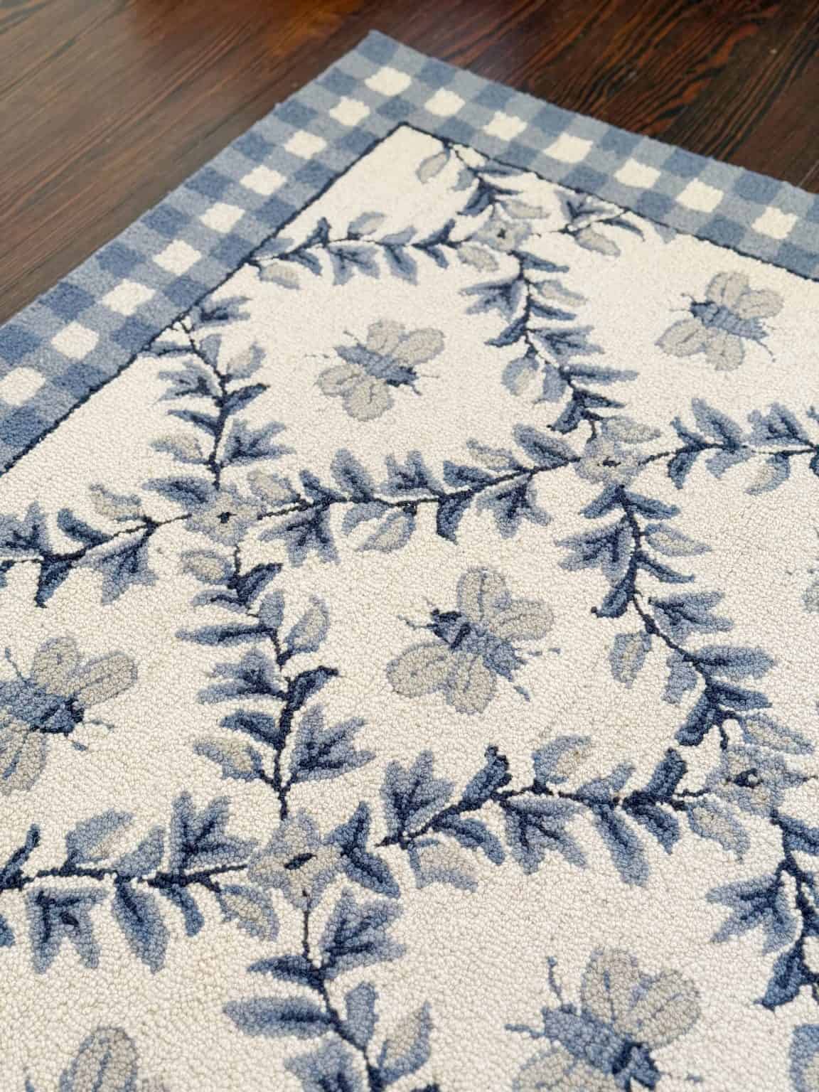 White Rug Blue Design Classic Blue and White Room Design - Thistlewood Farm